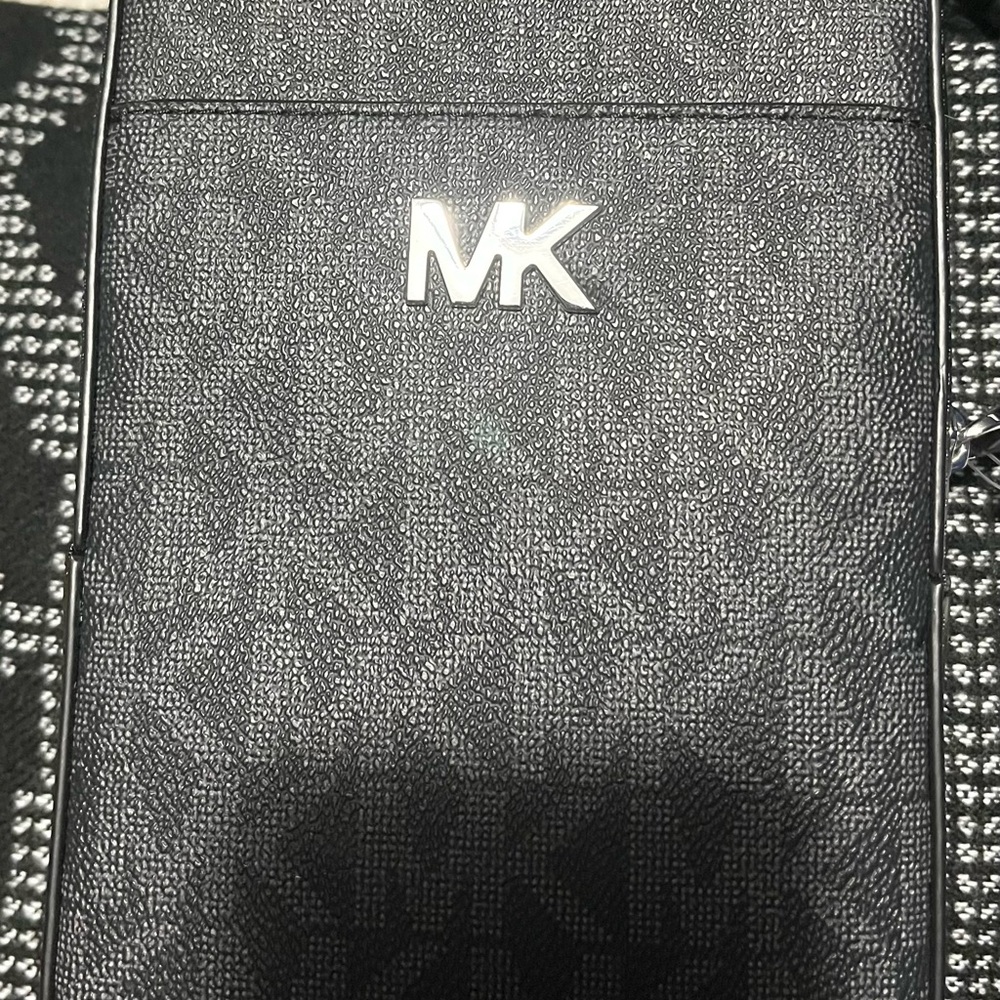 Michael Kors Black Textured satchel bag